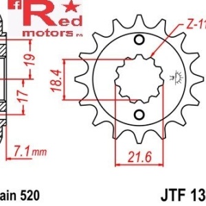 Kit lant DID GOLD X-Ring PRO-STREET 520 VX pentru Honda XR250 RT,RV,RW,RX,RY,R-1,R-2,R-3,R-4 1996-2004 - Img 2