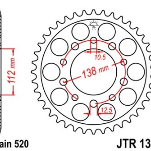Kit lant DID pentru Yamaha YZF-R6 1999-2002 - conversie la lant 520 - Img 3