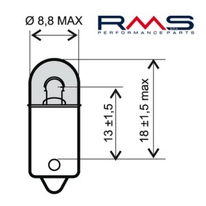 Lamp RMS 246510335 BA9S 6V 4W