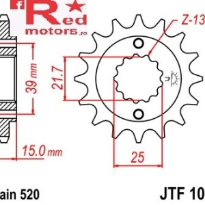 Pinion fata JTF 1042 cu 14 dinti
