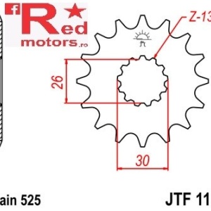 Pinion fata JTF 1183 cu 18 dinti