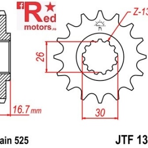Pinion fata JTF 1370 cu 14 dinti