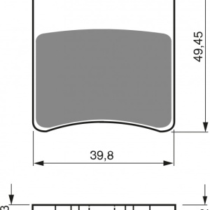 Placute de frana GOLDFREN 098 S3