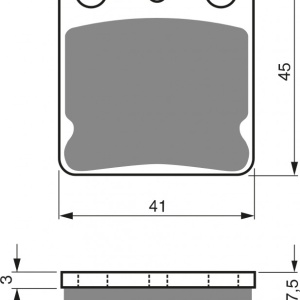 Placute de frana GOLDFREN 144 AD