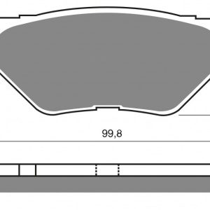 Placute de frana GOLDFREN 165 S3