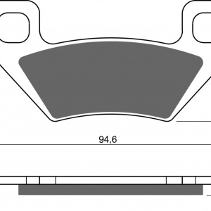 Placute de frana GOLDFREN 254 K5