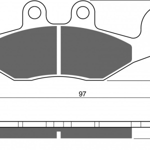 Placute de frana GOLDFREN 266 S3
