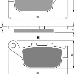 Placute de frana GOLDFREN 306 S3