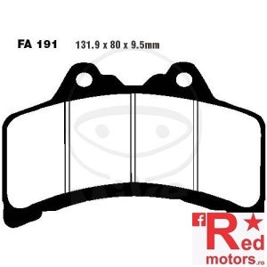 Placute frana fata STD EBC 131.9x80x9.5 FA191 pentru Yamaha GTS 1000