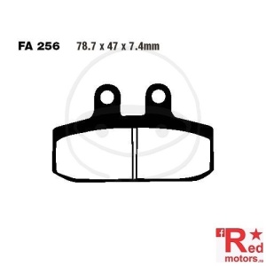 Placute frana spate SCOOTER SINTERED HH EBC ALTN 78.7x47x7.4 FA256 pentru Aprilia Atlantic 500, Scarabeo 125, Scarabeo 500, Honda SJ 50 Bali, Derbi Rambla 300 i
