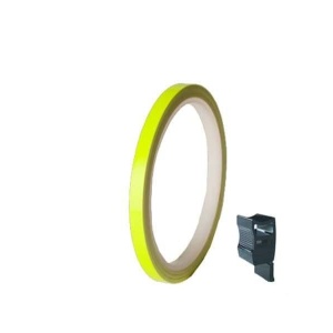 Rim strip PUIG 4542G yellow fluerescent 7mm x 6m (with aplicator)