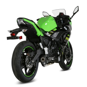 Sistem de evacuare complet 2x1 MIVV OVAL K.044.L3C Carbon / Carbon cap for KAWASAKI Ninja 650 (2017-2023); KAWASAKI Z 650 (2017-2023) - Img 3