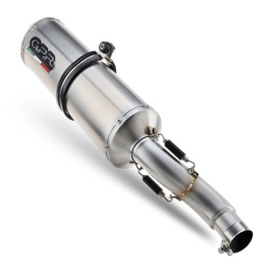 Slip-on exhaust GPR SATINOX H.26.SAT Brushed Stainless steel including removable db killer and link pipe - Img 5