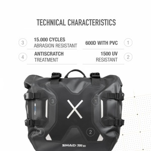 Waterproof saddle bags SHAD TR30 X0TR30 - Img 13