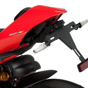 Adjustable license support PUIG 9751N Negru