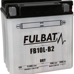Baterie conventionala FULBAT FB10L-B2 (YB10L-B2) include electrolit