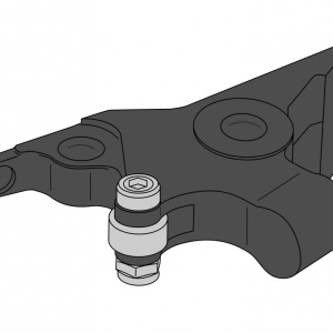 Brake lever adapter PUIG 5446N Negru