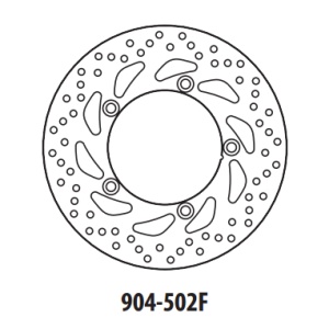Disc de frana GOLDFREN 904-502F fata 260 mm