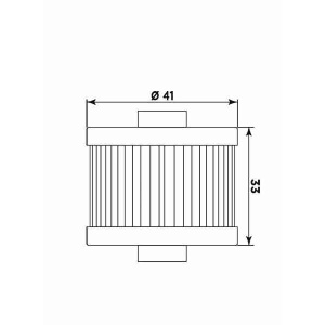 Filtru de ulei MIW P5003 (alt. HF185) - Img 2