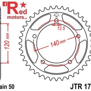 Foaie/pinion spate JTR1797.41 530 cu 41 de dinti pentru Suzuki GSX 1400