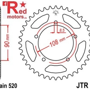 Foaie/pinion spate JTR18.45 520 cu 45 de dinti