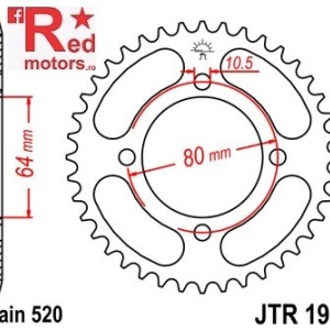 Foaie/pinion spate JTR1910.32 520 cu 32 de dinti pentru Adly/Herchee Crossroad 150, Aeon Cobra 125, 180, 300, 220