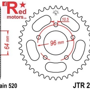 Foaie/pinion spate JTR254.45 520 cu 45 de dinti