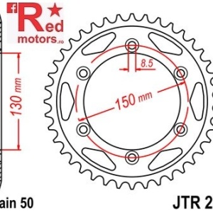Foaie/pinion spate JTR298.40 530 cu 40 de dinti pentru Honda NS 400