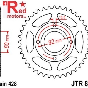 Foaie/pinion spate JTR837.39 428 cu 39 de dinti