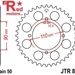 Foaie/pinion spate JTR840.35 530 cu 35 de dinti
