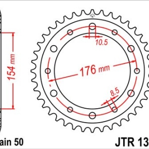Foaie spate JT JTR 1340-43 43T, 530 - Img 2
