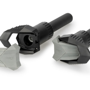 Frame sliders PUIG R19 22011N black with grey rubber - Img 2