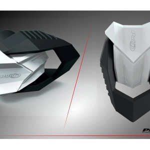 Frame sliders PUIG R19 22928N black with grey rubber - Img 3