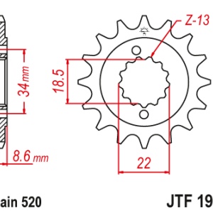 Kit de lant D.I.D Chain - Argintiu lant 520 VX, X-Ring, pinion fata JT cauciucat, foaie spate SUPERSPROX pentru KTM RC 390 2014-2019 - Img 3