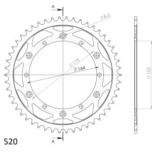 Kit de lant D.I.D Chain - Argintiu lant 520 VX, X-Ring, pinion fata SUPERSPROX, foaie spate SUPERSPROX pentru YAMAHA TT 600 1983-1992 - Img 4