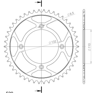 Kit de lant D.I.D Chain - Argintiu lant 520 ZVM-X, X-Ring, pinion fata JT, foaie spate SUPERSPROX pentru KTM Freeride 250 R 2014-2017 - Img 5
