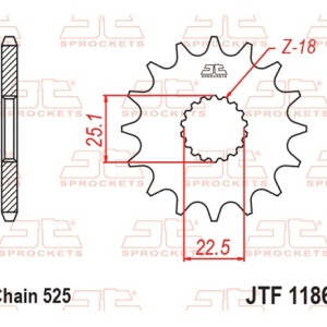 Kit de lant D.I.D Chain - Argintiu lant 525 ZVM-X, X-Ring, pinion fata JT cauciucat, foaie spate SUPERSPROX STEALTH pentru TRIUMPH Thruxton 1200 2016-2020 - Img 3