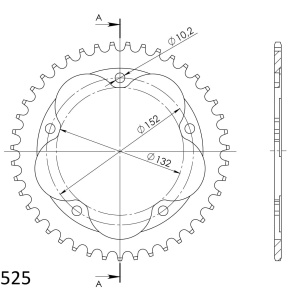 Kit de lant D.I.D Chain - Argintiu lant 525 ZVM-X, X-Ring, pinion fata SUPERSPROX, foaie spate SUPERSPROX pentru MV AGUSTA F3 675 2012-2014 - Img 5