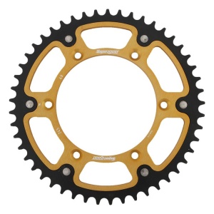 Kit de lant D.I.D Chain - Auriu lant 520 DZ, Non-sealed, pinion fata SUPERSPROX, foaie spate SUPERSPROX STEALTH pentru YAMAHA TT-R 230 2005-2025 - Img 4