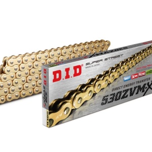 Kit de lant D.I.D Chain - Auriu lant 530 ZVM-X, X-Ring, pinion fata JT cauciucat, foaie spate JT pentru HONDA CB 1100 2014-2015