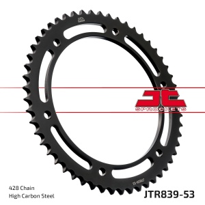 Kit de lant EK - Argintiu lant 428 DEH, Non-sealed, pinion fata JT, foaie spate JT pentru YAMAHA WR 125 X 2009-2015 - Img 7