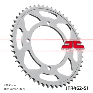 Kit de lant EK - Argintiu lant 428 SRO, O-ring, pinion fata JT, foaie spate JT pentru KAWASAKI KLX 140 (L) 2008-2024 - Img 6
