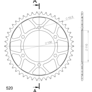 Kit de lant EK - Argintiu lant 520 DEX, X-Ring, pinion fata JT cauciucat, foaie spate SUPERSPROX pentru KAWASAKI Versys X 300 2017-2023 - Img 5