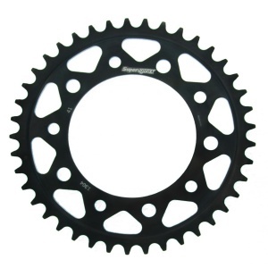 Kit de lant EK - Argintiu lant 525 SRO, O-ring, pinion fata JT cauciucat, foaie spate SUPERSPROX pentru HONDA CBF 500 2004-2008 - Img 4