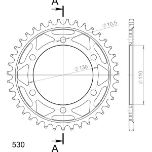 Kit de lant EK - Argintiu lant 530 SRO, O-ring, pinion fata JT cauciucat, foaie spate SUPERSPROX pentru KAWASAKI GPX 600 R 1988-1999 - Img 5