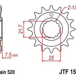 Kit de lant EK - Auriu lant 520 MVXZ, X-Ring, pinion fata JT cauciucat, foaie spate JT pentru KAWASAKI ZX-6R 600 Ninja (>2007) 2007-2015 - Img 3