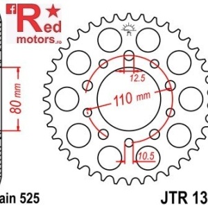 Kit lant DID GOLD PRO-STREET X-Ring 525 VX pentru Honda CB500 R,S,T,V,W,X,Y,1,2,3 1994-2003 - Img 3
