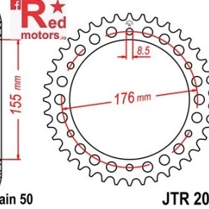 Kit lant DID GOLD SUPERSTREET 530 ZVM-X pentru Triumph 955 Sprint ST 1999-2004 - Img 3