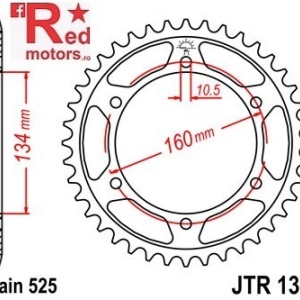 Kit lant DID GOLD X-Ring PRO-STREET 525 VX pentru Honda CBR600 F-2,3,4,5,6,7 (PC35) 2002-2007 - Img 3