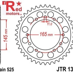 Kit lant DID GOLD X-Ring PRO-STREET 525 VX pentru Honda VFR400 RH,RH2,RJ3 Pro-Arm (NC24) 1987-1989 - Img 3